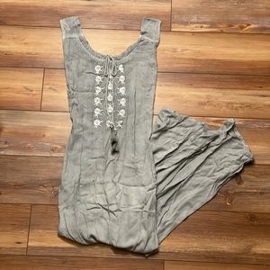 Gray maxi dress